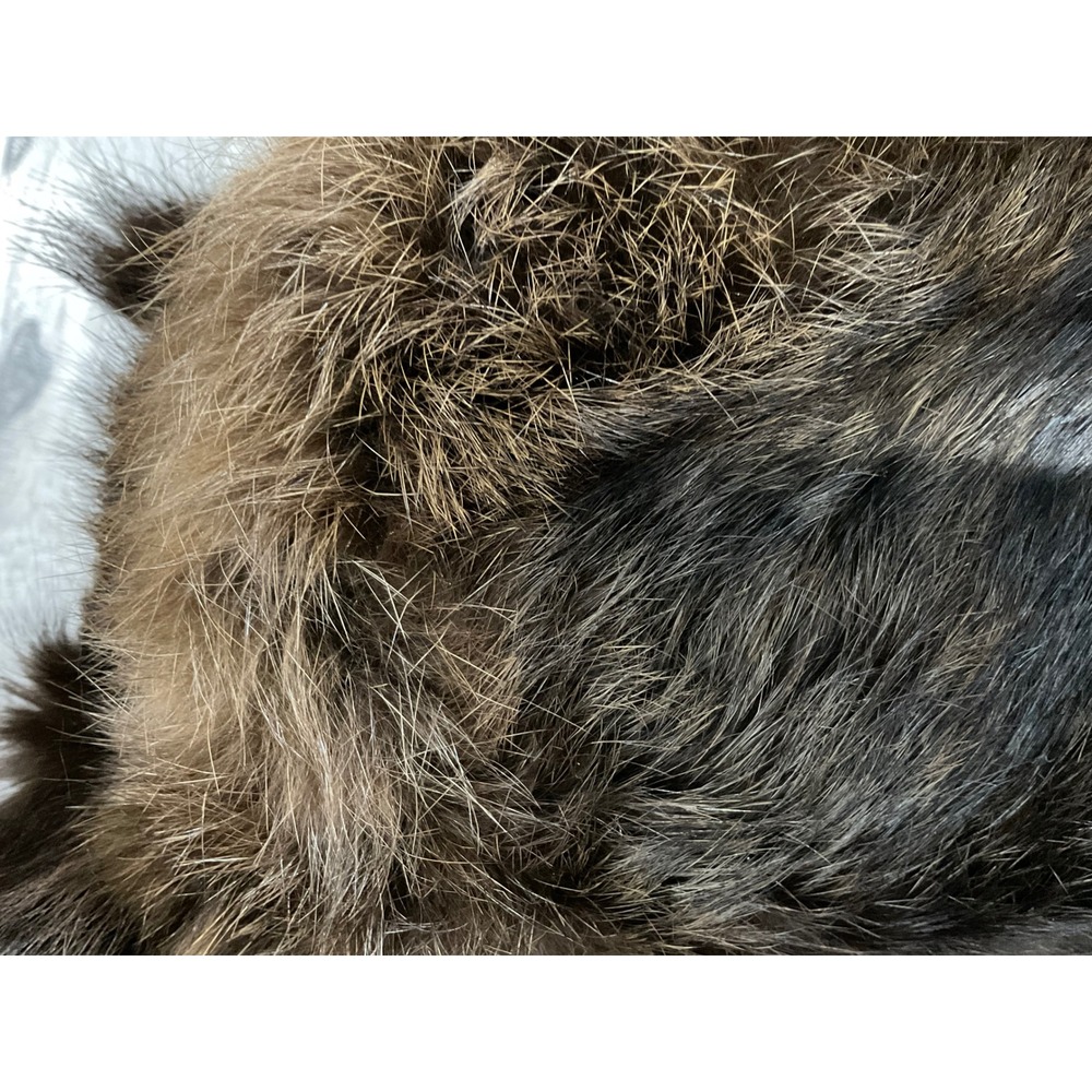 Vintage Russian Ushanka Genuine Fur Trapper Hat Brown Ear Flap mink - Picture 10 of 11